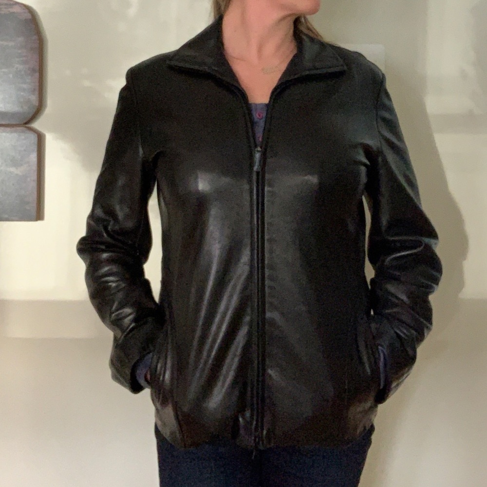 Ultra soft Kenneth Cole Reaction leather jacket